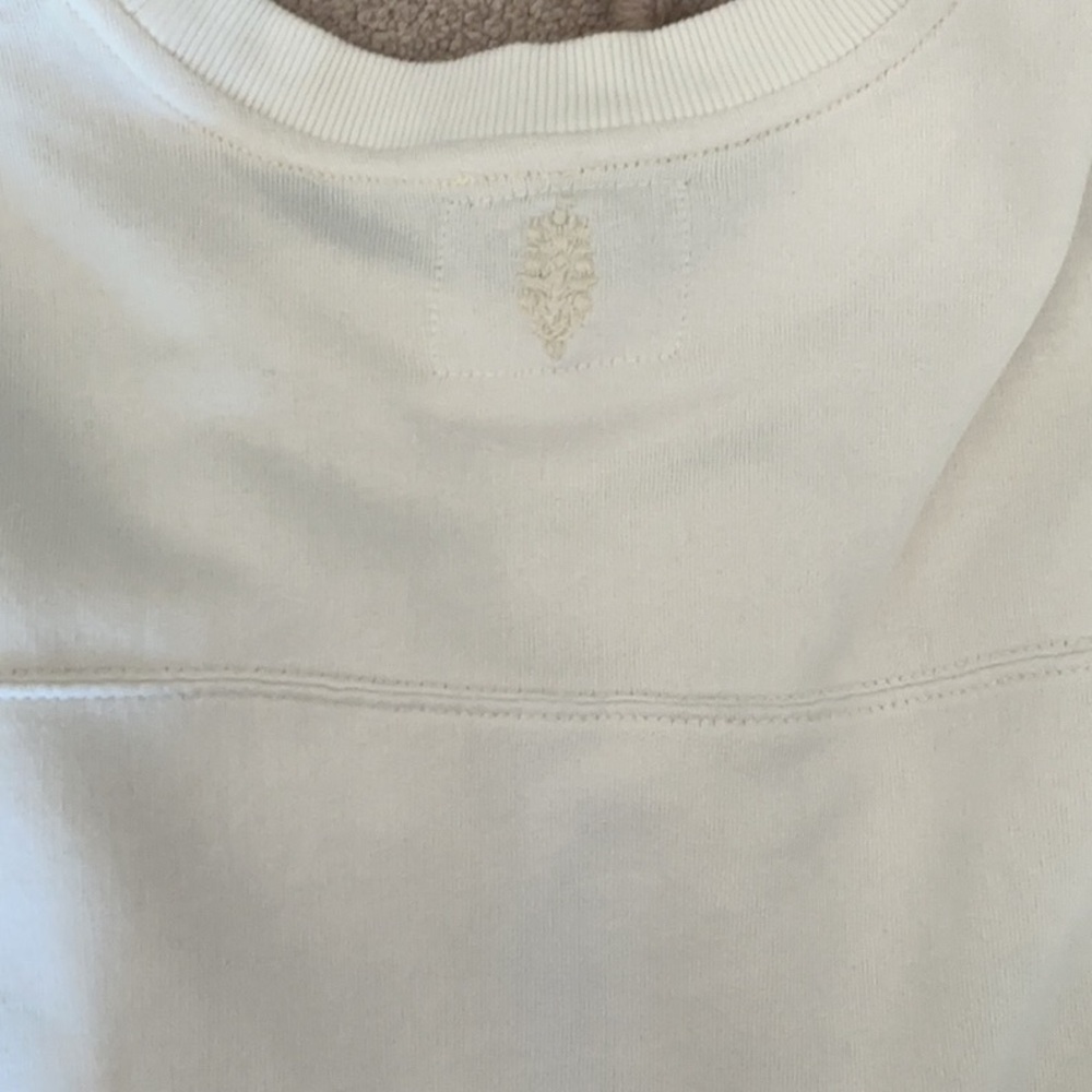 Supreme White Crewneck Sweater with Black Graphics - Picture 3 of 3